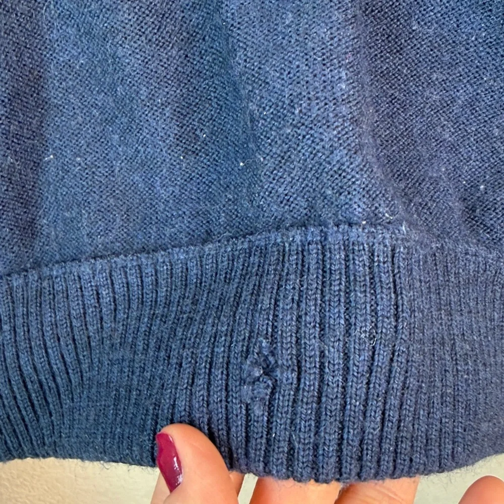 Stio Crew Neck Sweater Merino Wool Blue and Gray size Medium - Picture 5 of 14